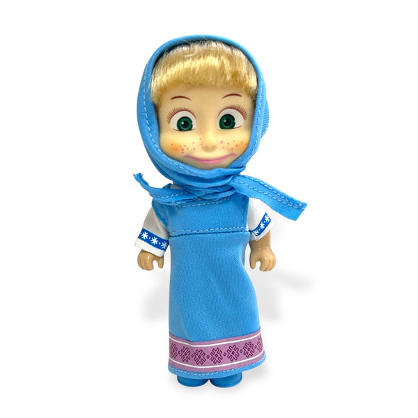 Muñeca Masha - Vestido Celeste - Masha y el Oso