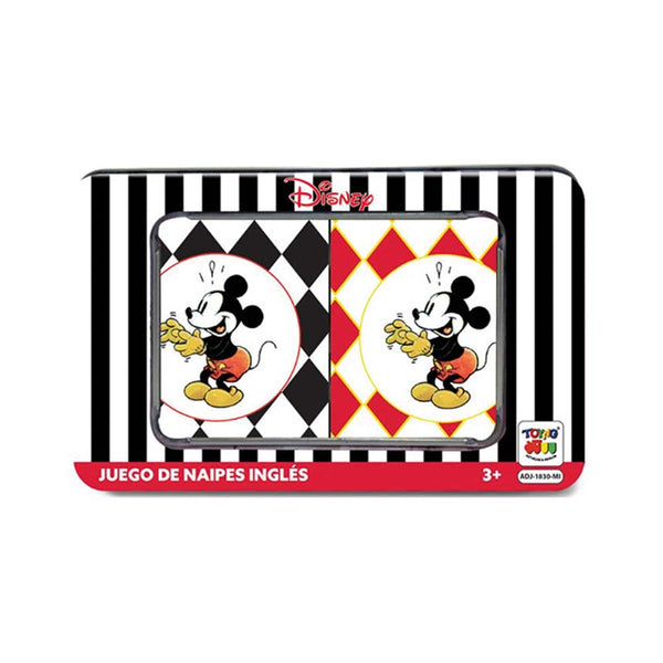 Juego Naipes Caja Metalica - Mickey - Disney