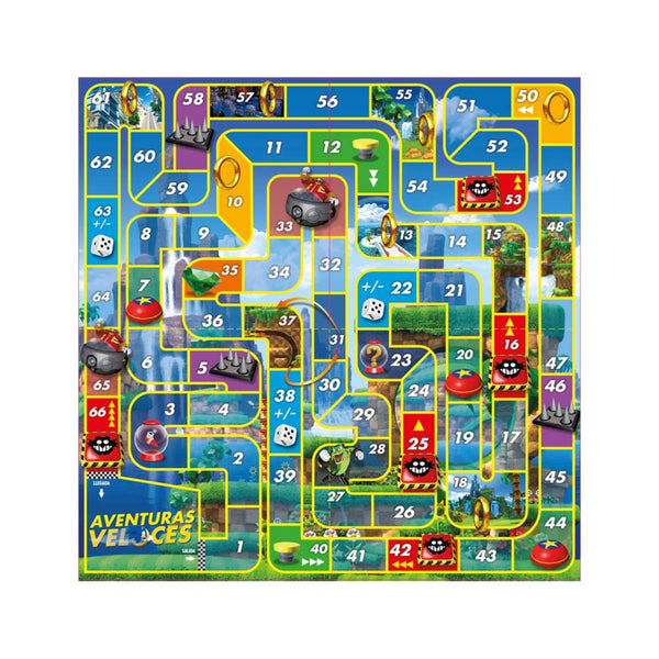 Juego de Mesa Aventuras Veloces Sonic - Sonic
