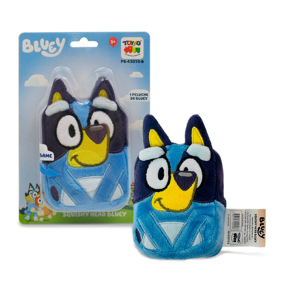 Peluche Squishy Head Bluey - Bluey