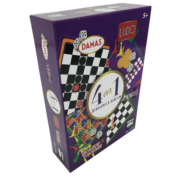 Juego de Mesa 4 Juegos Clásicos - Toyng