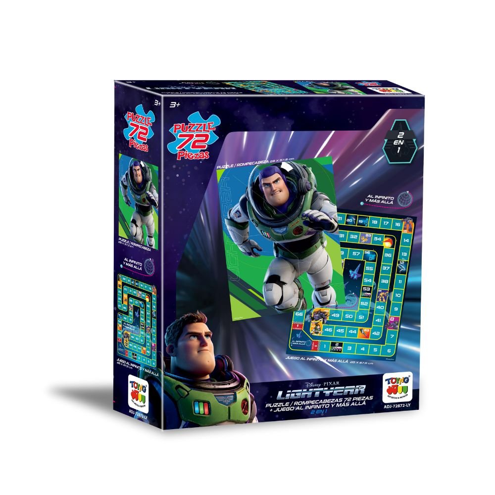Juego de Mesa Puzzle 2 en 1 (72 Piezas) + Avance - Lightyear