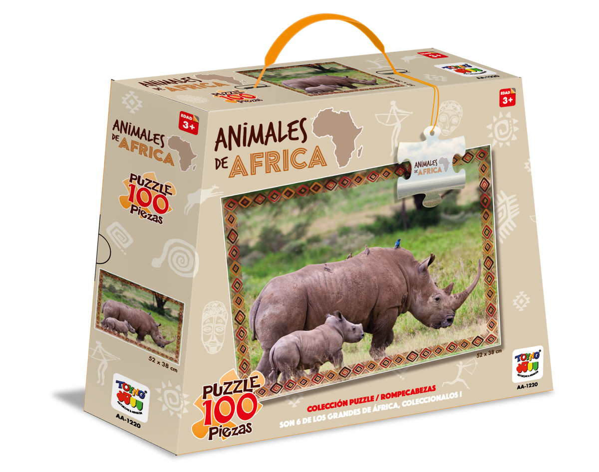 Puzzle 100 Rinocerontes