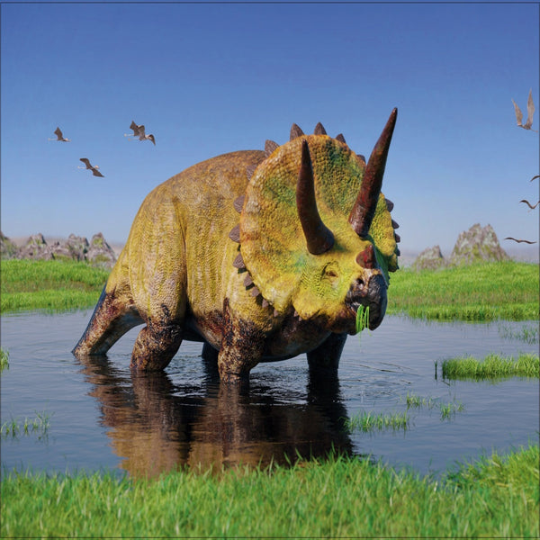 Puzzle Triceratops Colección Jurásica (100 Piezas) - Toyng