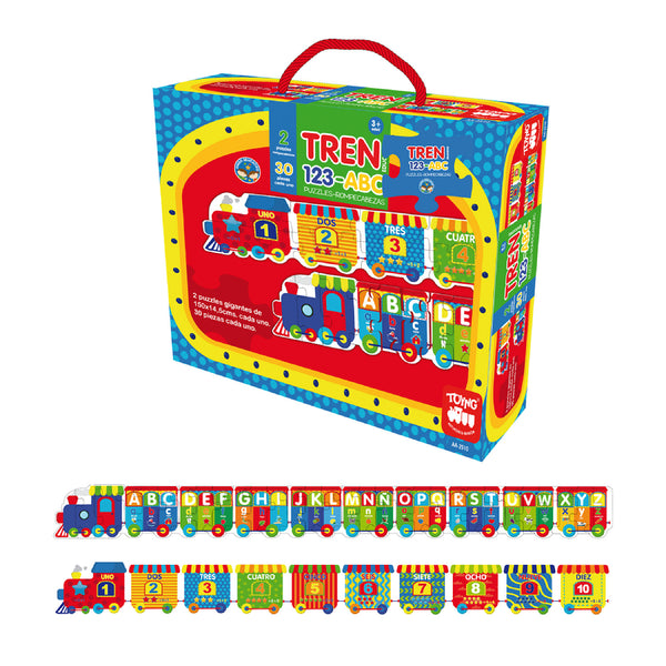 Puzzle Tren 123-Abc (Piezas) - Toyng