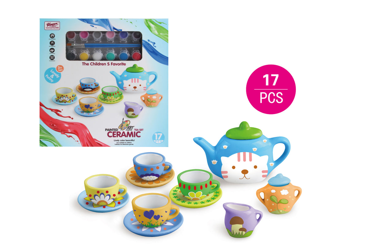 Set Ceramica Para Pintar 17 Piezas