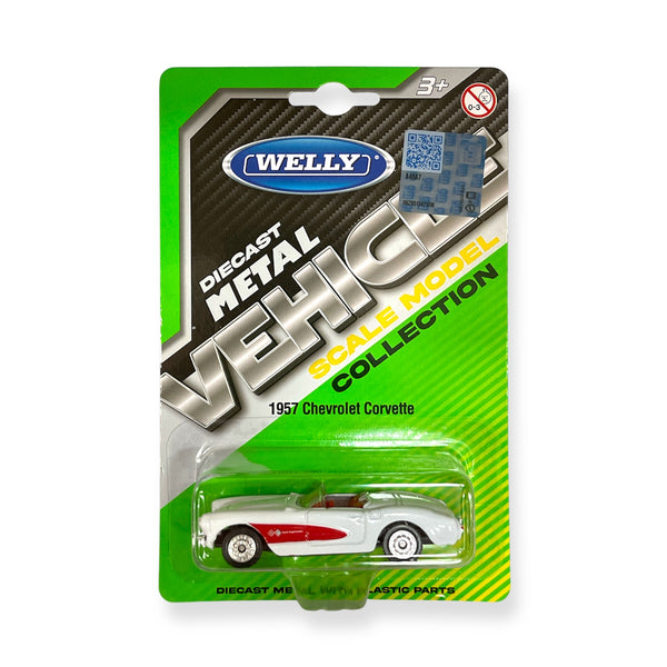 Auto Chevrolet Corvette 1957 - Welly Escala 1:60