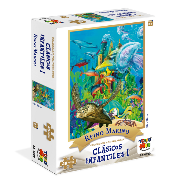 Puzzle 48 Pcs - Reino Marino