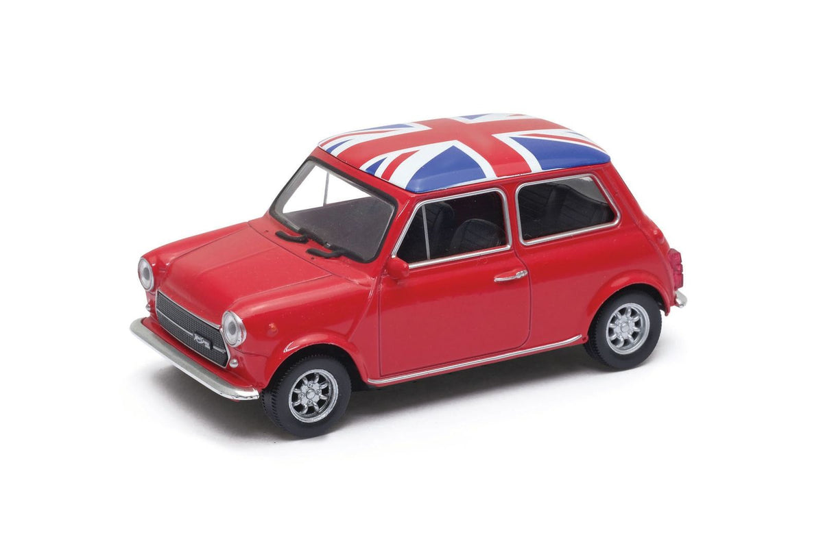 Auto Mini Cooper 1300 Uk Flag Autos A Escala 1:43 Welly