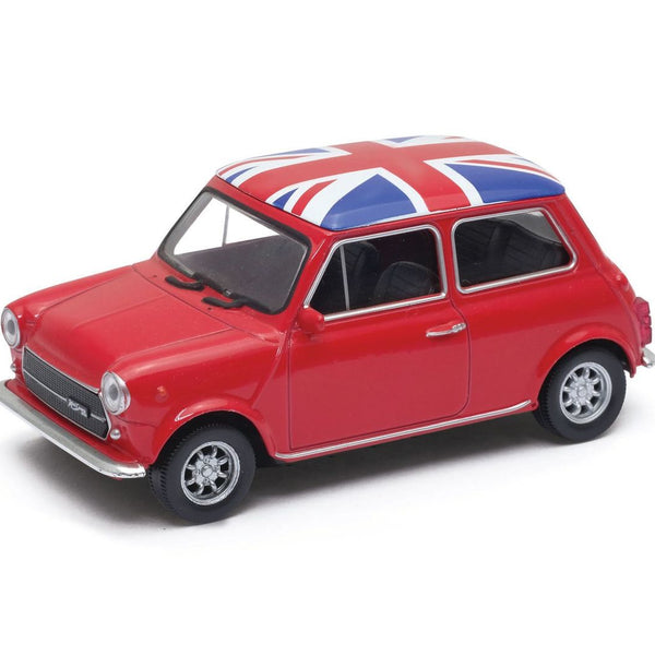 Auto Mini Cooper 1300 Uk Flag Autos A Escala 1:43 Welly