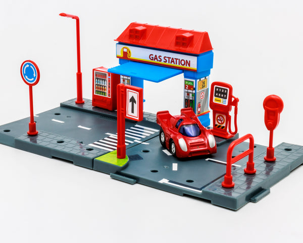 Estación Q-City Playset - Gas Station