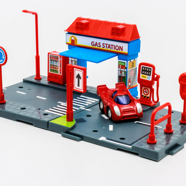 Estación Q-City Playset - Gas Station