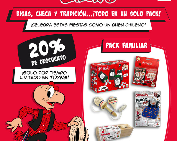 Pack Familiar Condorito – ¡Diversión para Todos!