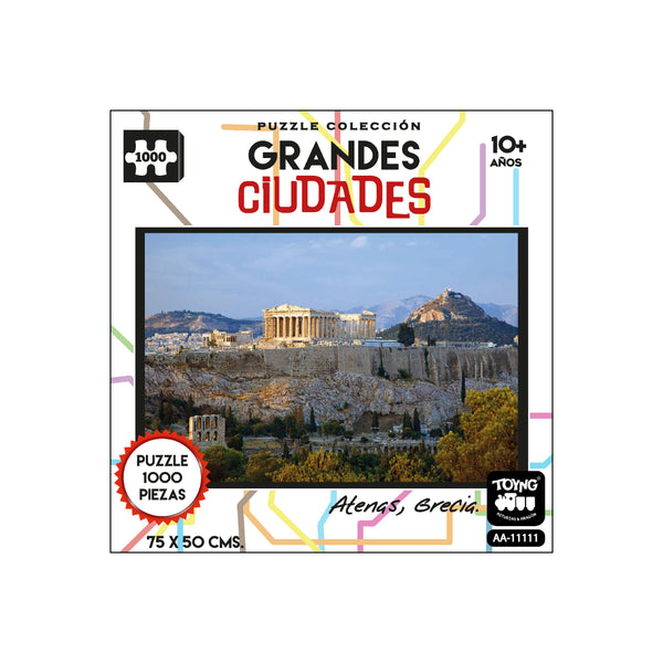 Puzzle 1000 Piezas Grandes Ciudades Atenas - Toyng