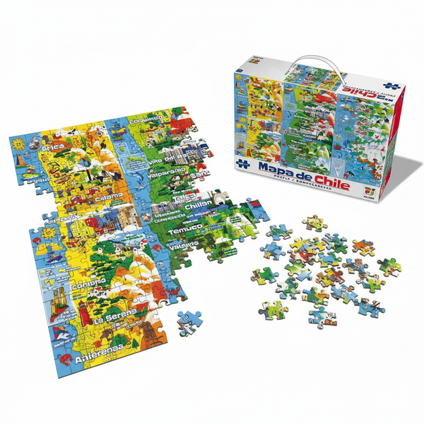Puzzle 200 Piezas Mapa De Chile - Toyng
