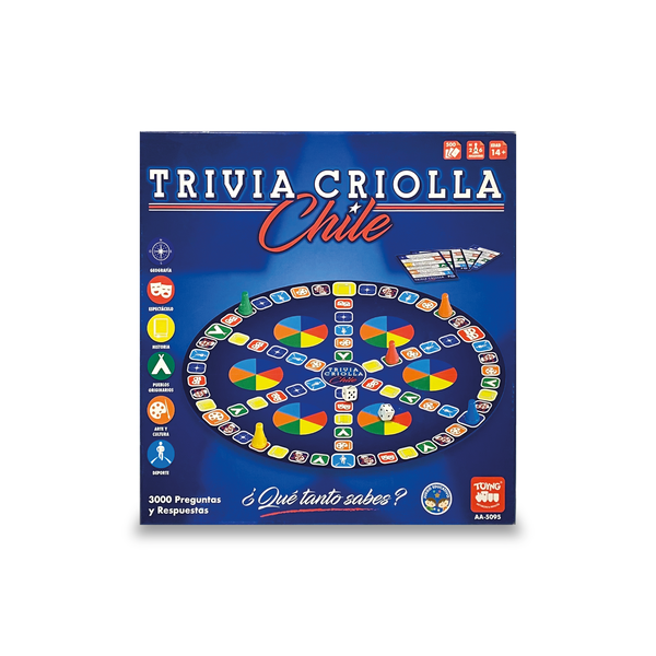 Trivia de Chile – Juego de Mesa con 3.000 Preguntas - Toyng