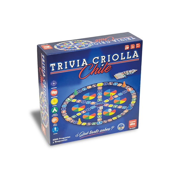 Trivia de Chile – Juego de Mesa con 3.000 Preguntas - Toyng