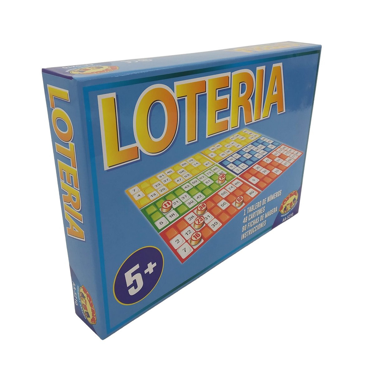 Juego De Mesa Lotería 48 Cartones Fichas De Madera - Toyng