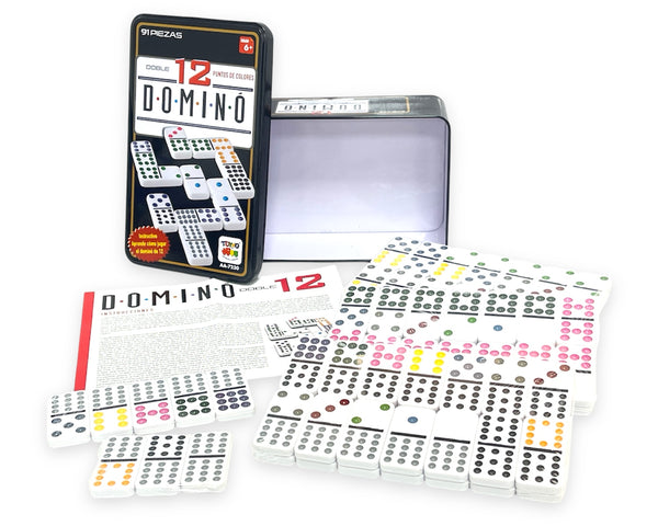 Dominó 12 Caja Metálica - 91 Piezas - Toyng