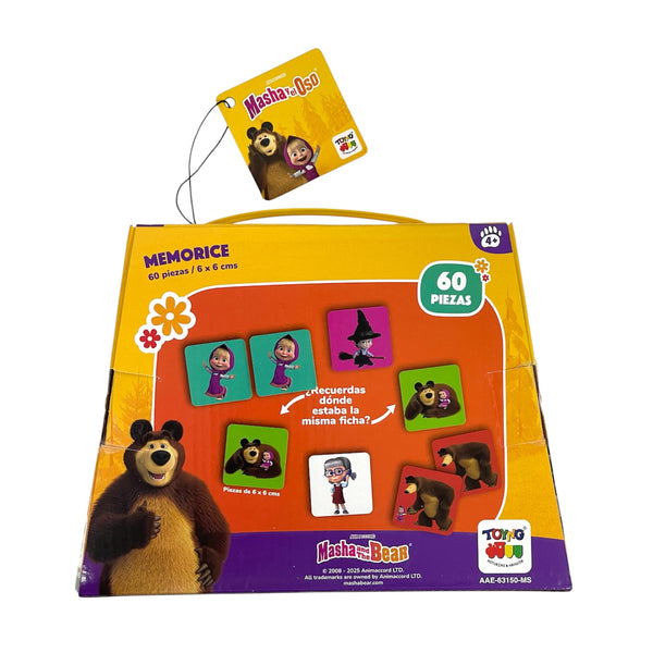 Memorice 60 Piezas - Masha Y El Oso