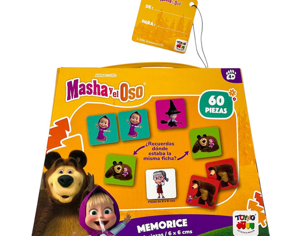 Juego de Mesa Memorice 60 Piezas - Masha