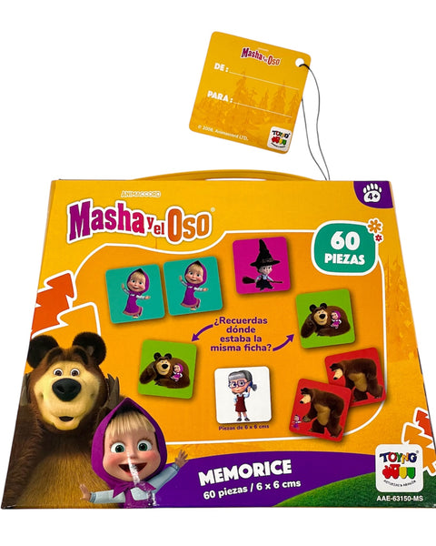 Juego de Mesa Memorice 60 Piezas - Masha