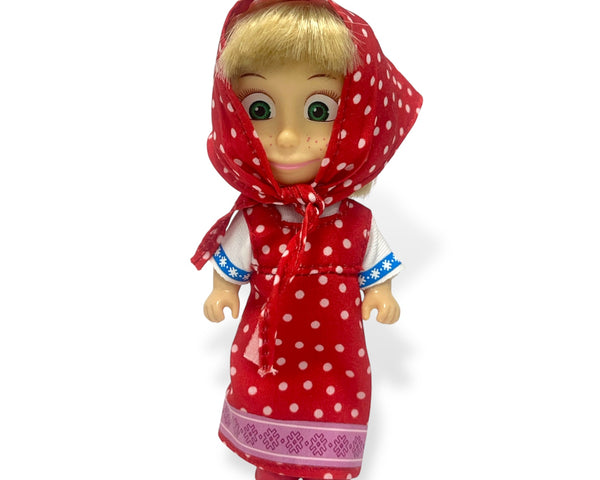 Muñeca Masha - Vestido Rojo - Masha y el Oso