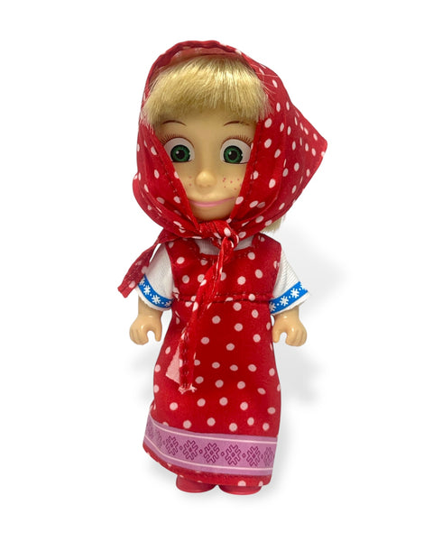 Juguete Muñeca Masha Vestido Rojo - Masha Y El Oso