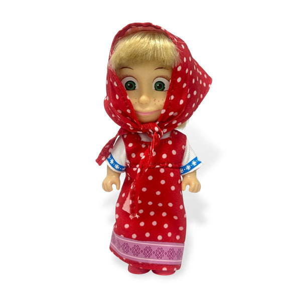 Muñeca Masha - Vestido Rojo - Masha y el Oso
