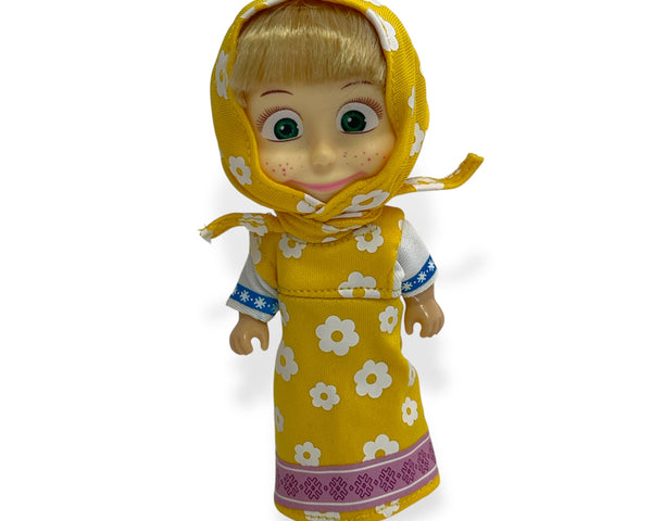 Muñeca Masha - Vestido Amarillo - Masha y el Oso