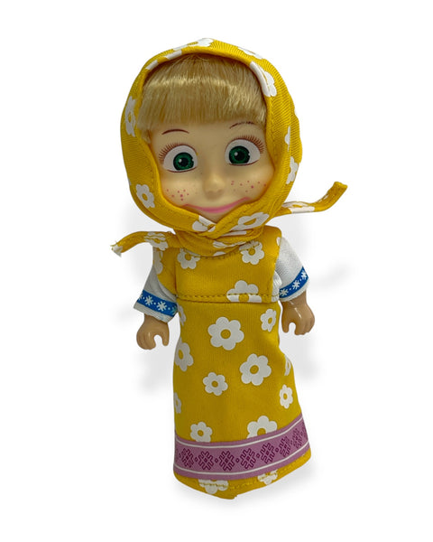 Juguete Muñeca Masha Vestido Amarillo - Masha Y El Oso