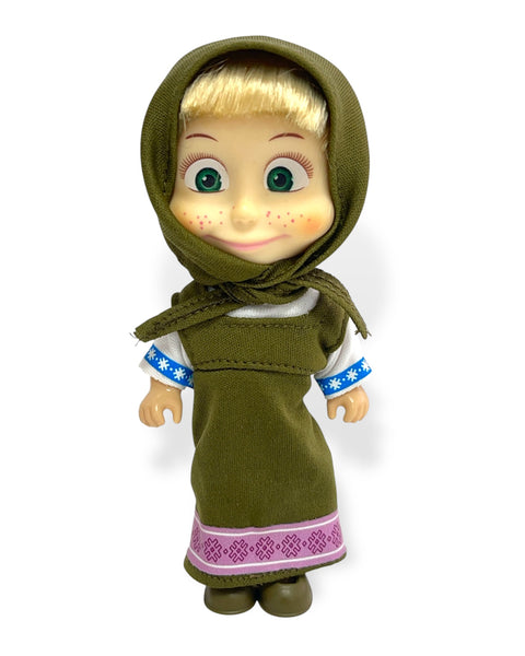 Juguete Muñeca Masha Vestido Verde - Masha Y El Oso