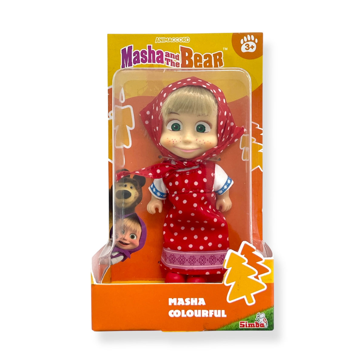 Muñeca Masha - Vestido Rojo - Masha y el Oso