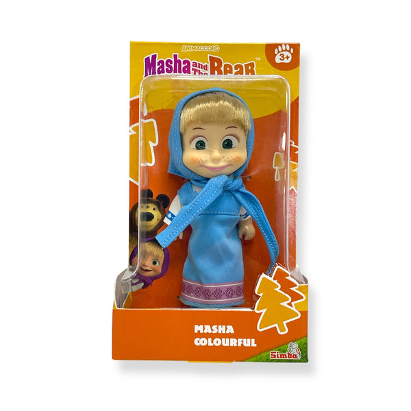 Muñeca Masha - Vestido Celeste - Masha y el Oso