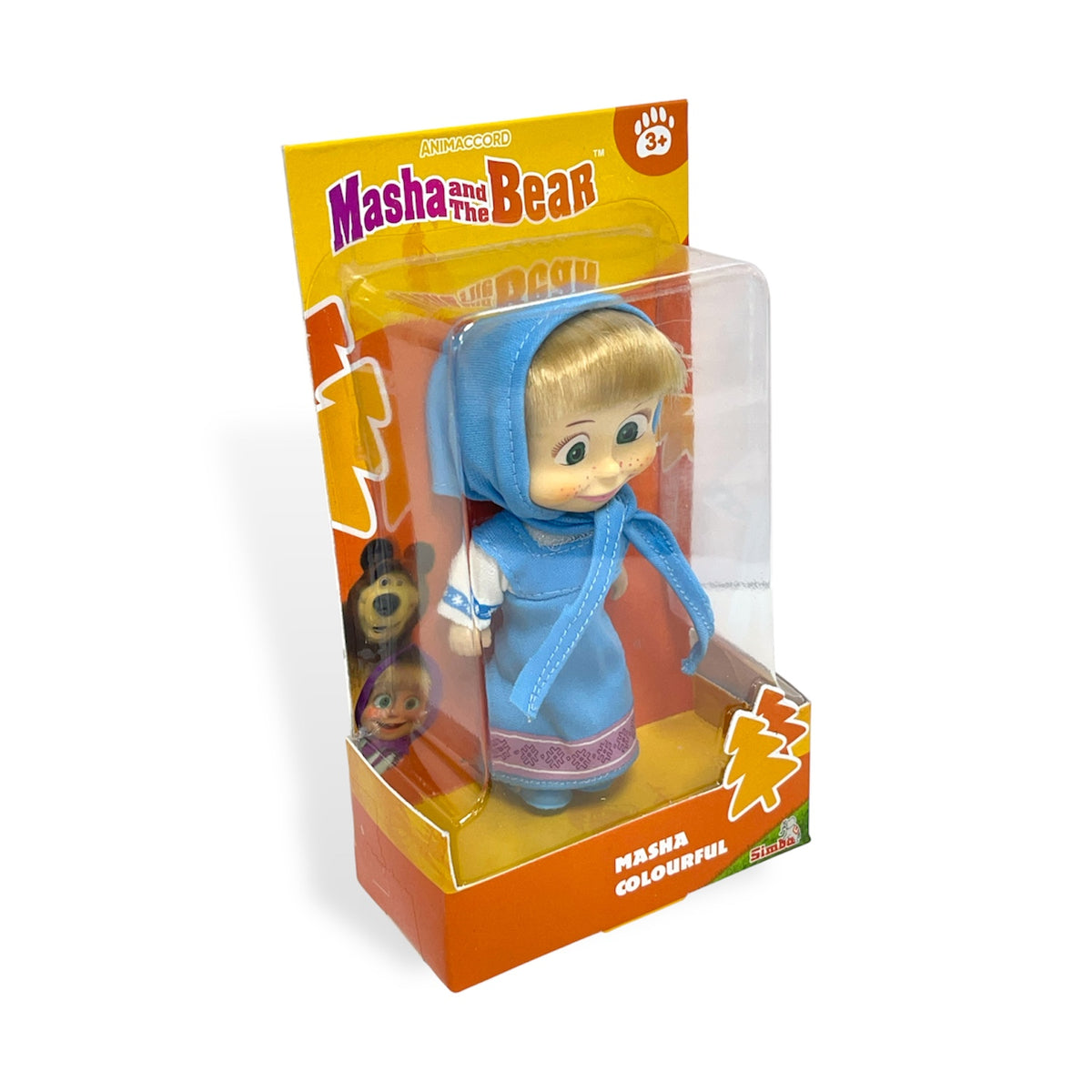 Muñeca Masha - Vestido Celeste - Masha y el Oso