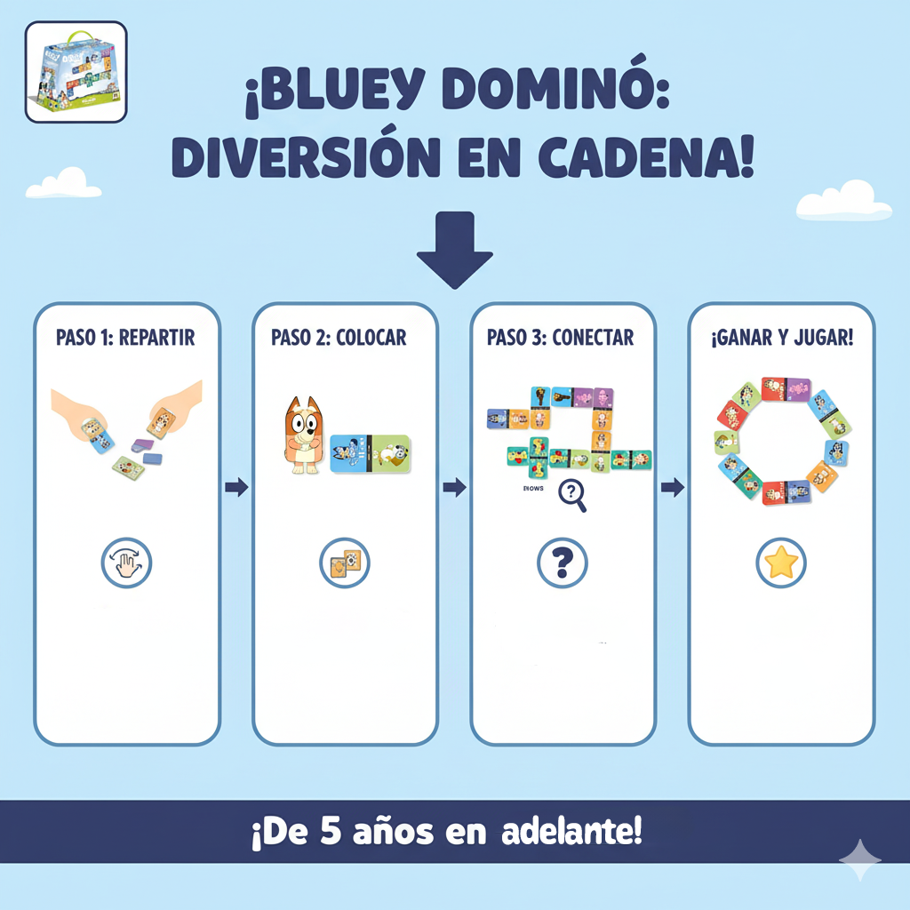 Juego Domino - Bluey