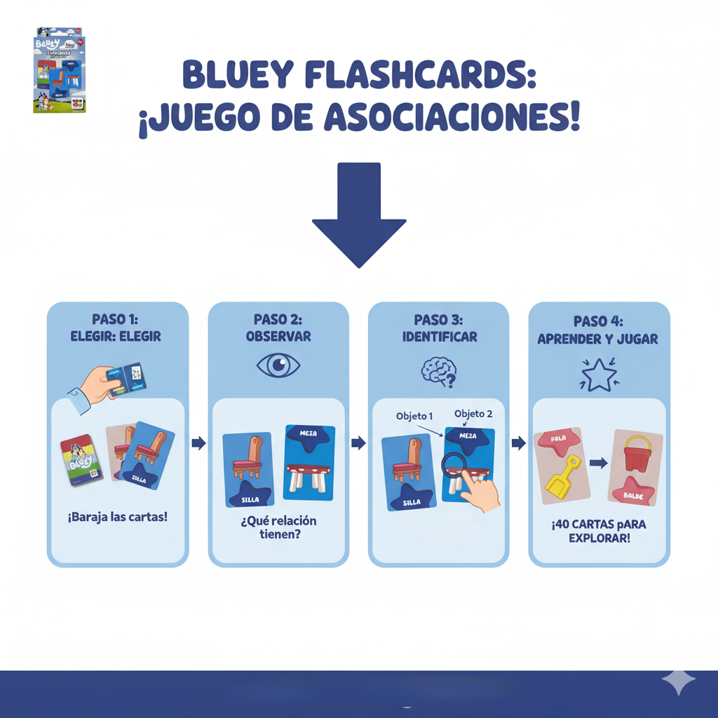 Flash Cards – Asociaciones - Bluey