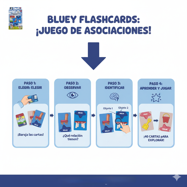 Flash Cards – Asociaciones - Bluey