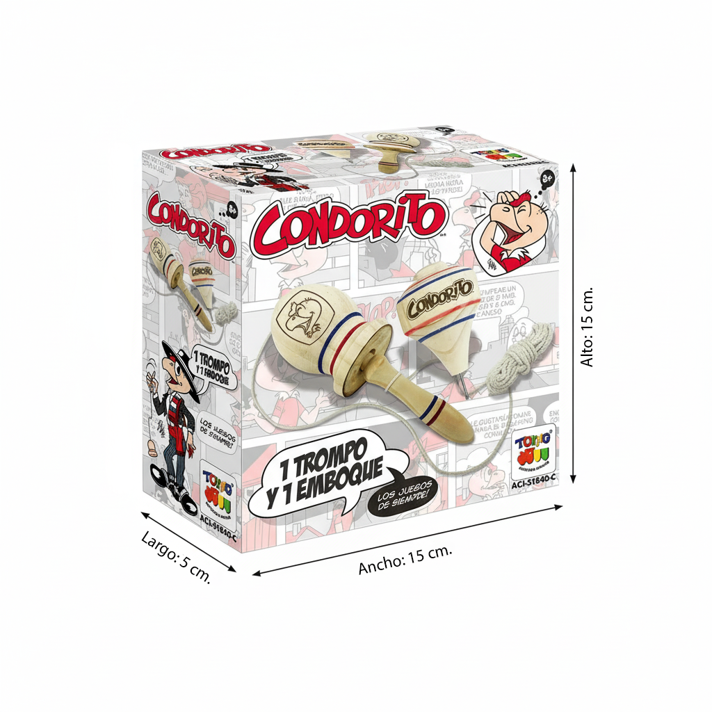 Juguete Emboque + Trompo - Condorito