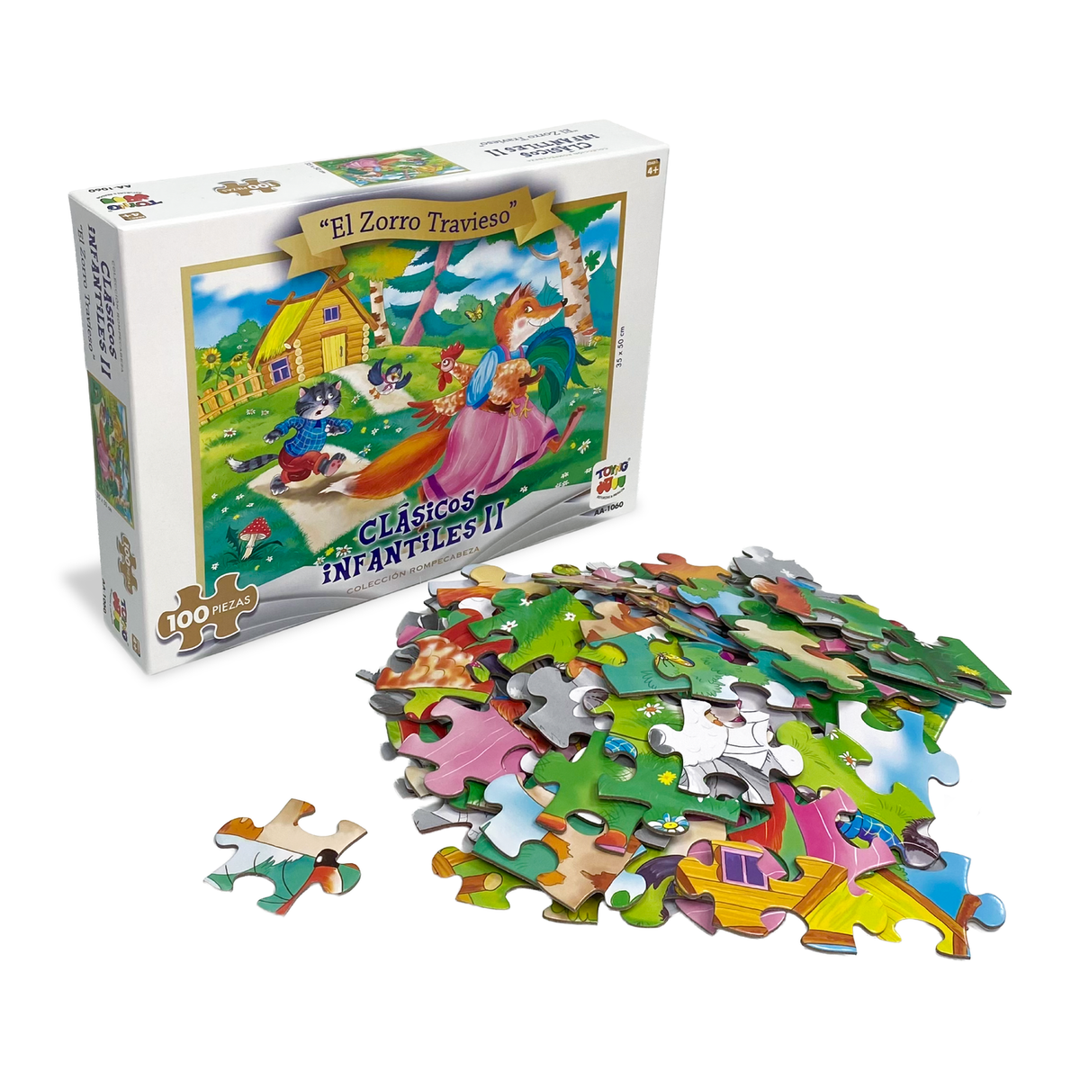 Puzzle El Zorro Travieso (100 Piezas) - Toyng