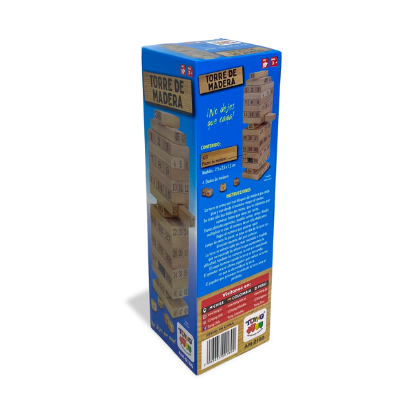 Juego de Mesa Torre 54 Piezas Natural - Toyng