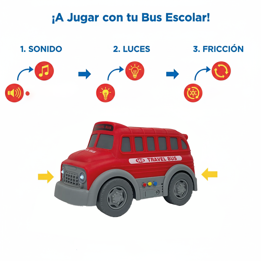 Bus Escolar Rojo - Toyng