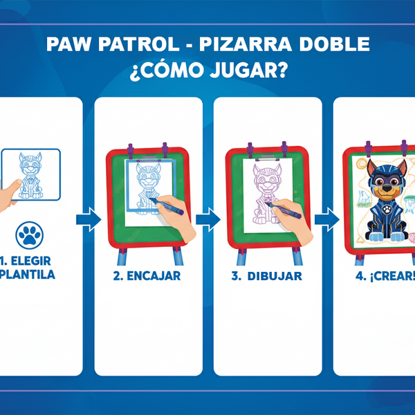 Pizarra Doble Atril - Paw Patrol