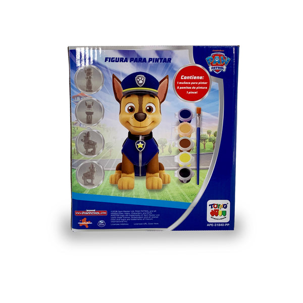 Juego Educativo Figura Para Pintar Chase - Paw Patrol