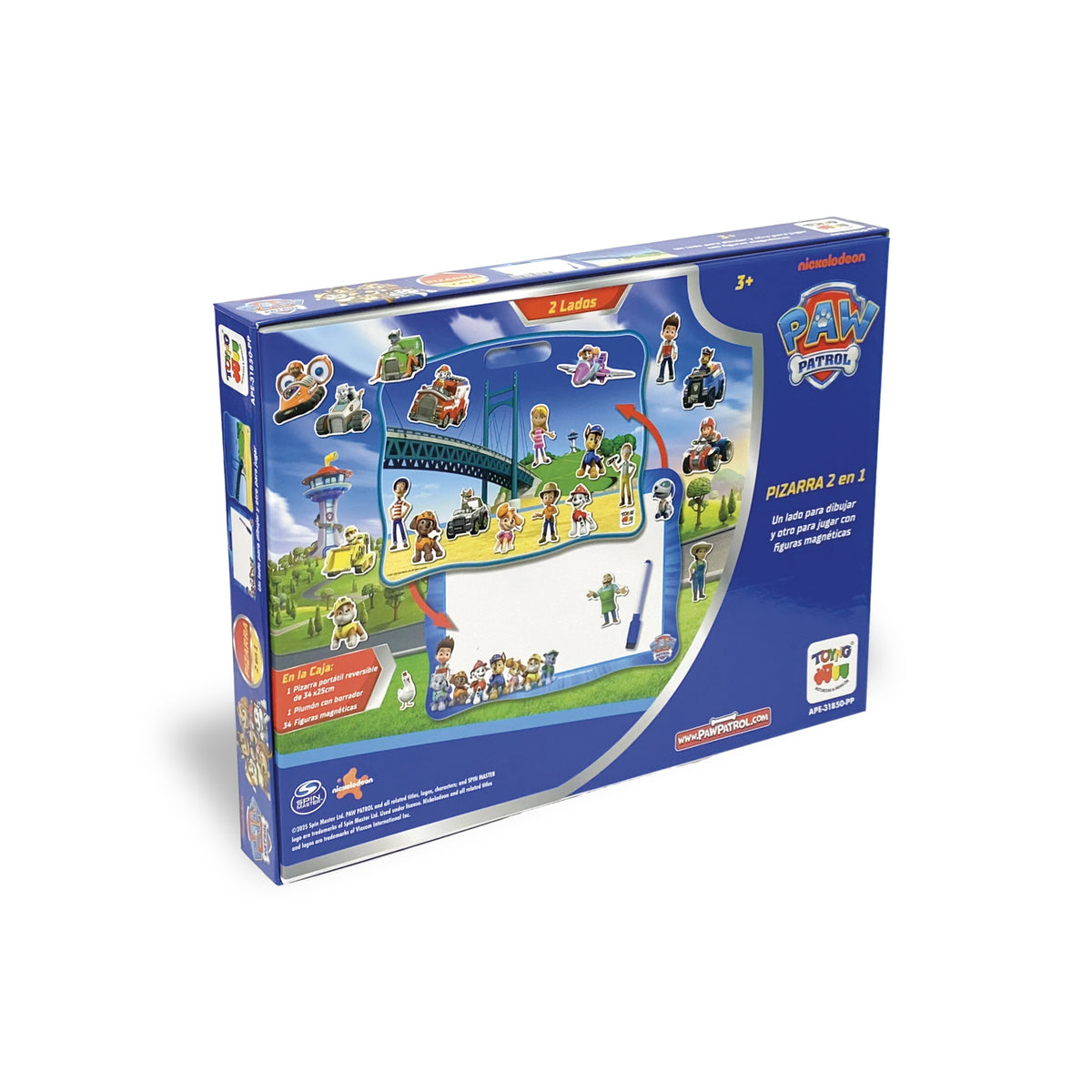 Juego Educativo Pizarra 2 En 1 - Paw Patrol