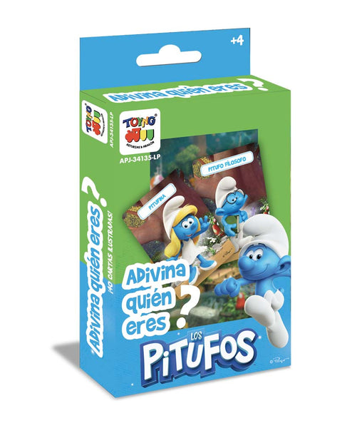 Juego Educativo Flash Cards Adivina Quien - Los Pitufos