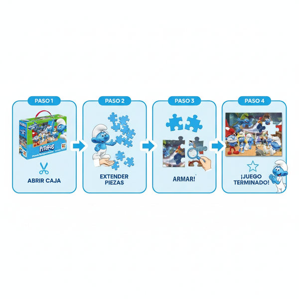 Puzzle 100 Piezas Los Pitufos - Los Pitufos