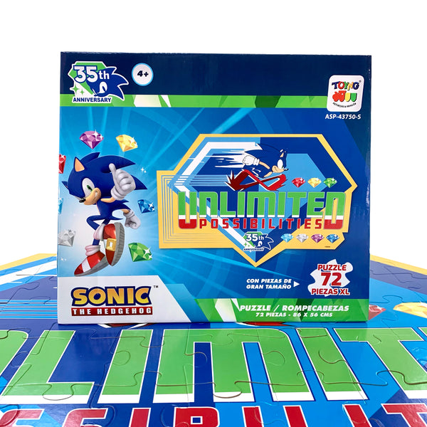 Puzzle Rompecabezas de Piso (72) Piezas Grandes - Sonic