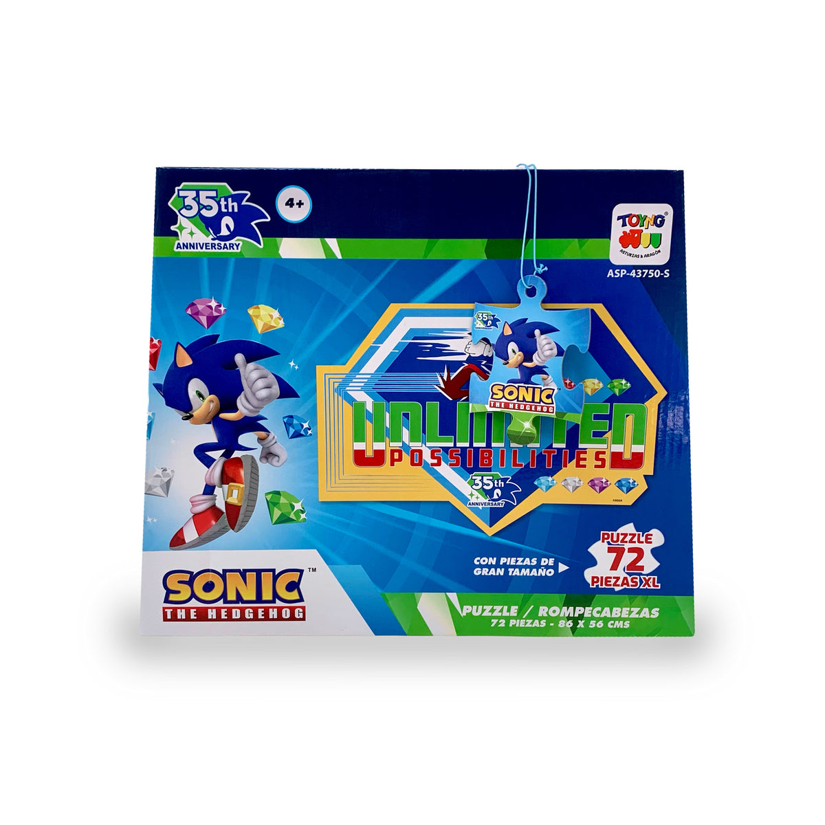 Puzzle Rompecabezas de Piso (72) Piezas Grandes - Sonic