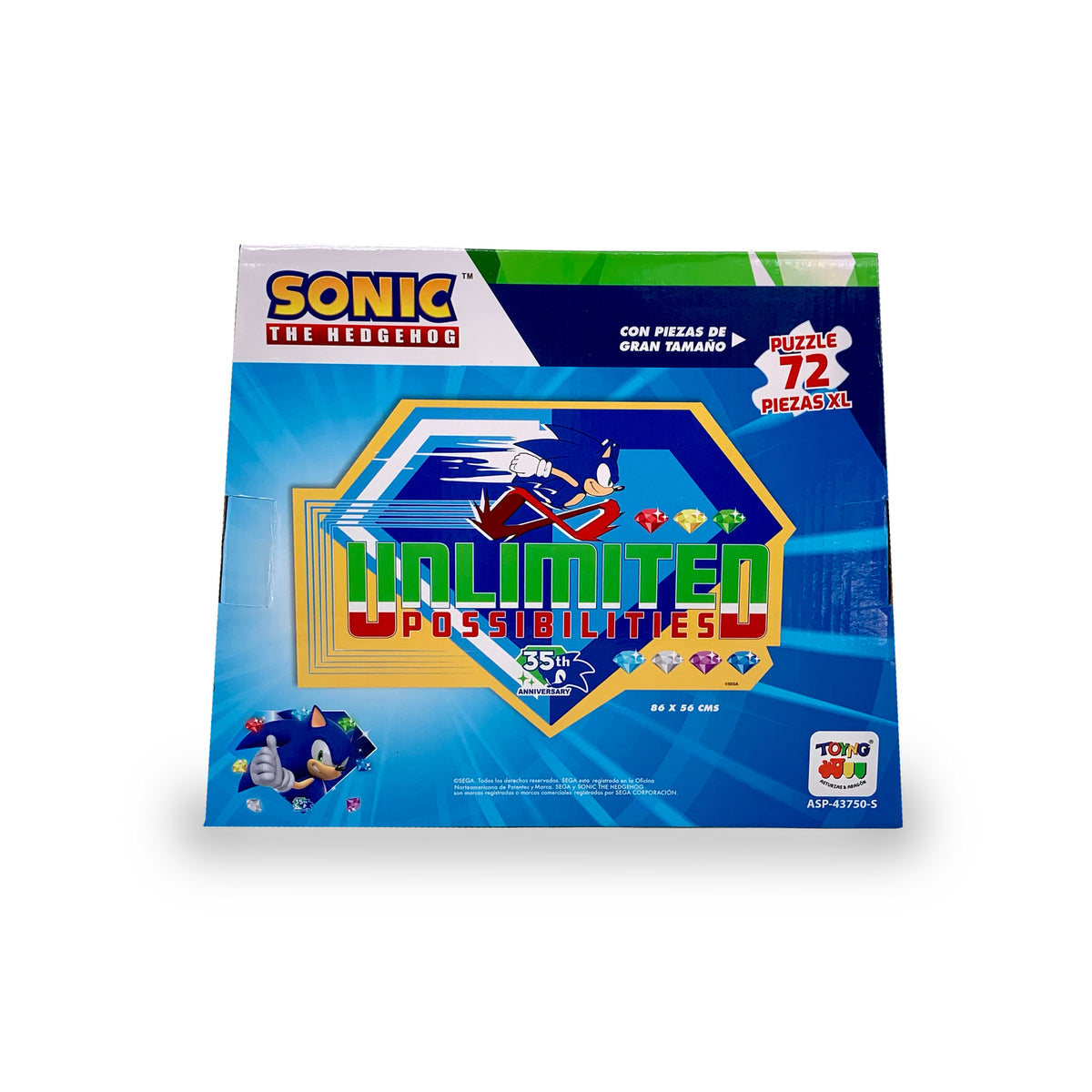 Puzzle Rompecabezas de Piso (72) Piezas Grandes - Sonic